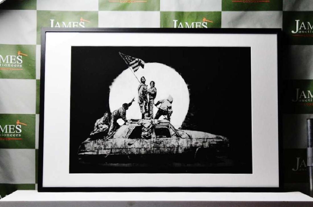 Banksy -Silver Flag-Ltd Edition 1/300 (1 of 2)