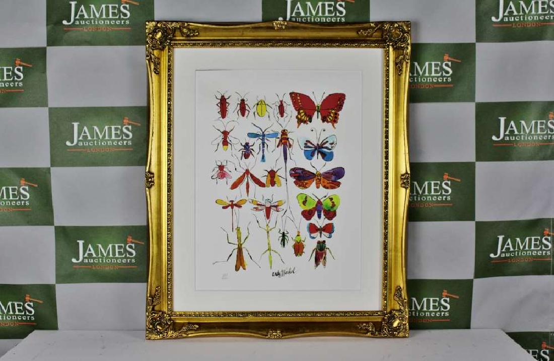Andy Warhol "Butterfly" ltd edition lithograph. (1 of 2)