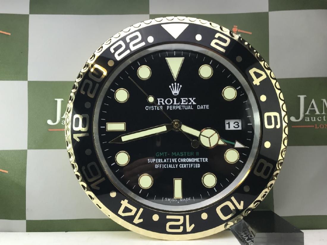 Rolex Dealer Oyster Perpetual Date GMT Submarine Clock (1 of 4)
