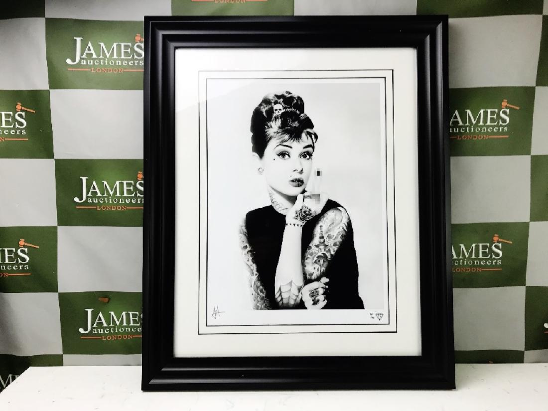 JJ Adams- Audrey Hepburn Ltd 92/95, Wishbone COA: JJ Adams- Audrey Hepburn Ltd 92/95. Wishbone COA . 49 x 39 cm