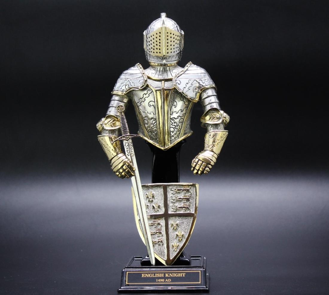 Franklin Mint-English Knight, Gold Plated & Silver (1 of 4)