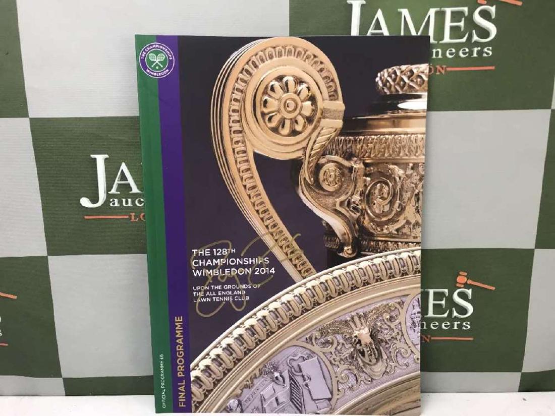 A Signed Wimbledon Tennis Program By Roger Federer (1 of 1)