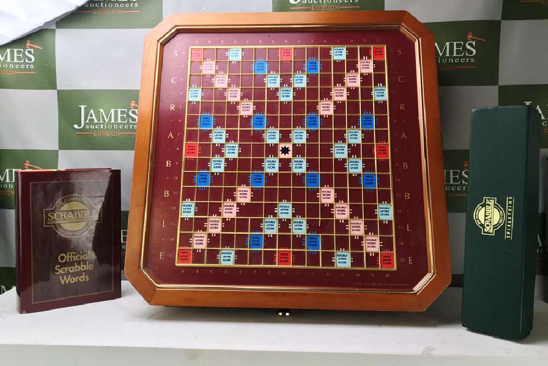 Franklin Mint Exclusive 24kt Gold Plated Scrabble Set: Franklin Mint 24kt Gold Plated Exclusive ltd Edition Scrabble Set