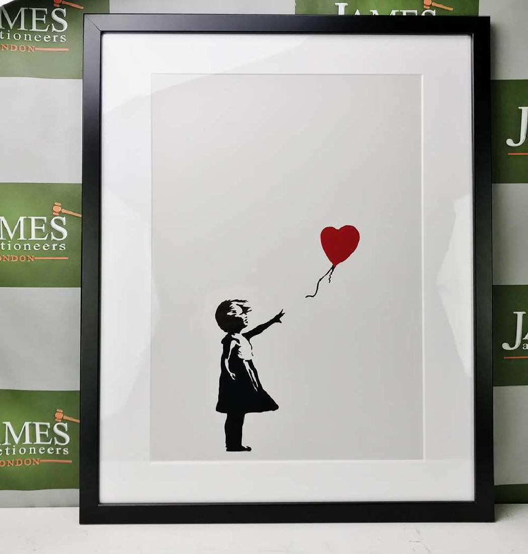 Banksy " Girl With Heart Balloon" Lithograph #300/300 (1 of 1)