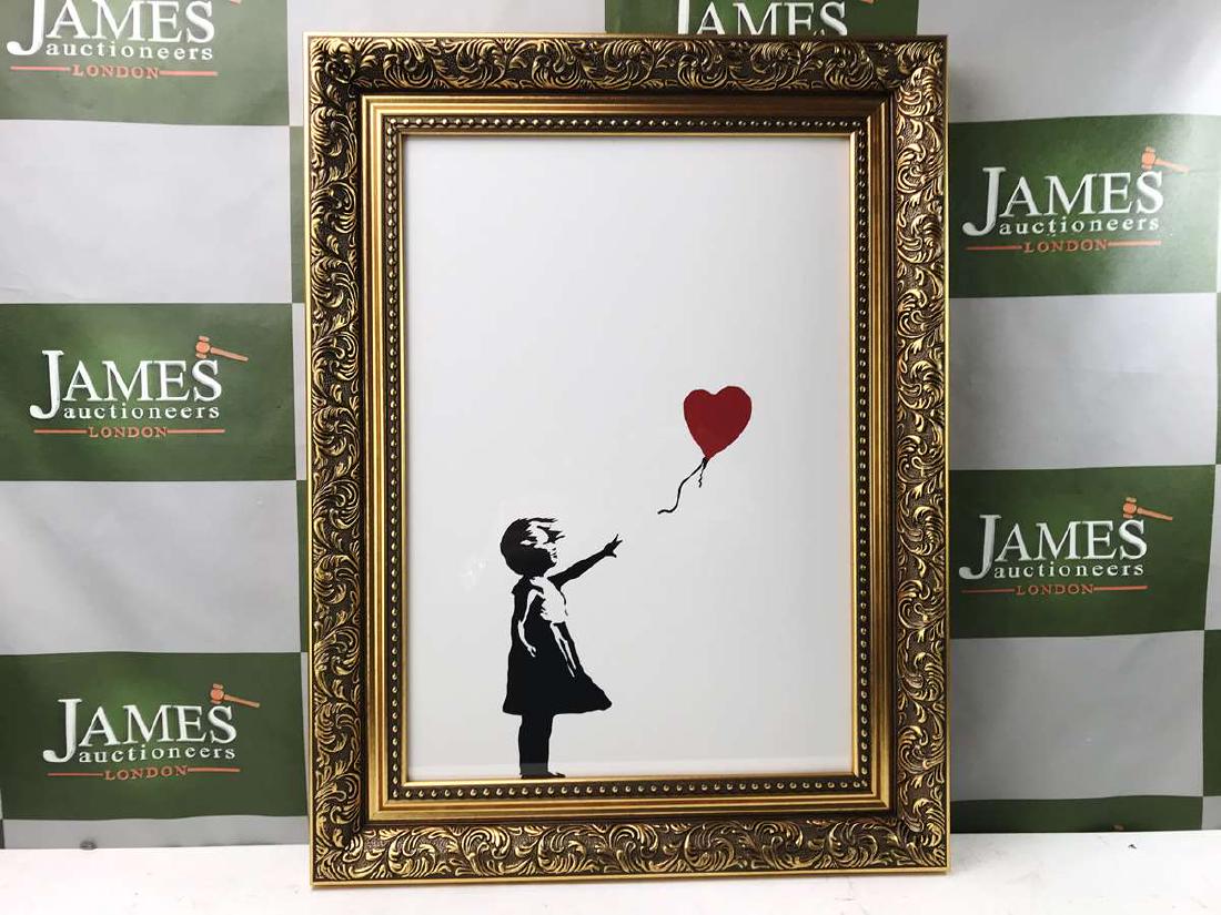 Flying Balloons Girl （Red Balloons Ver.） Flying balloons girl” from Banksy - Dope! Gallery