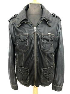 Superdry Vintage Leather Jacket, Black, Size XL: Superdry Vintage Leather Jacket, Black, Size XL