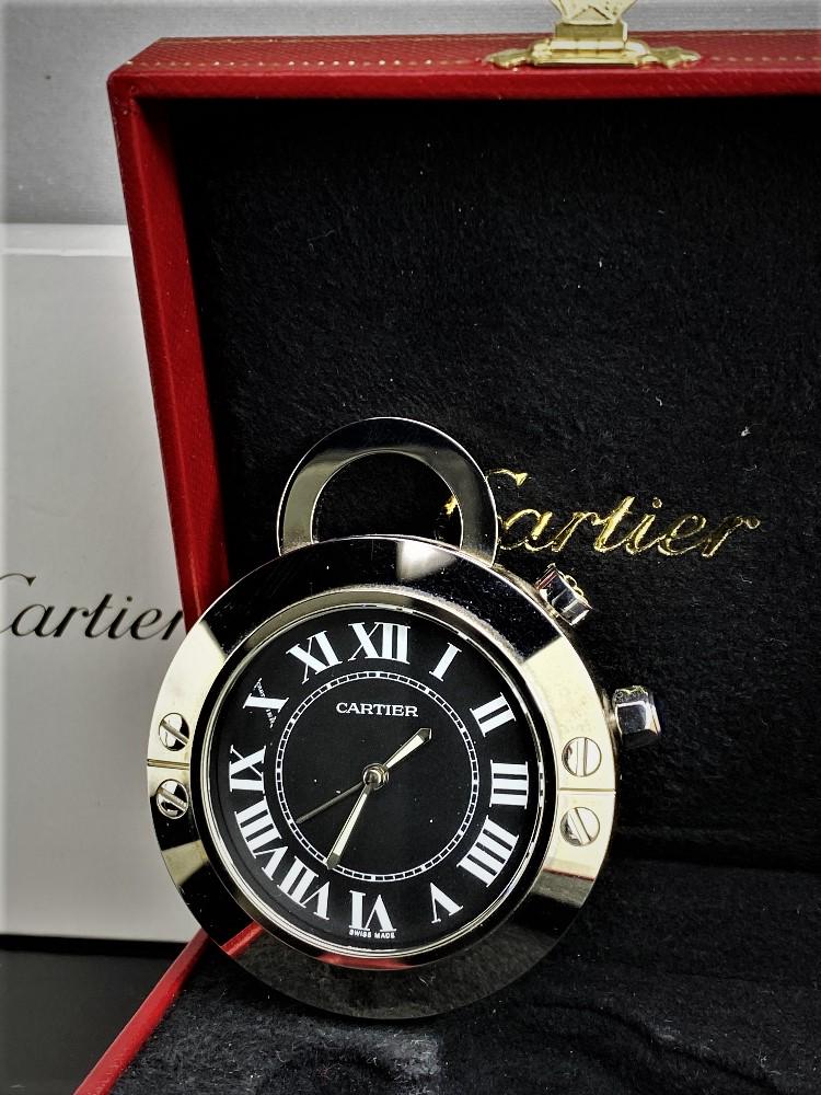 Cartier Santos Desk Clock Including Original Cartier (1 of 6)