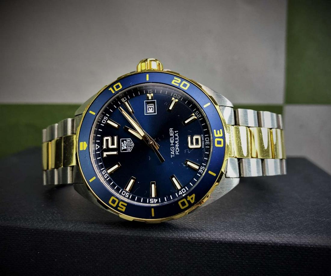 tag heuer formula 1 steel & gold plated men's watch