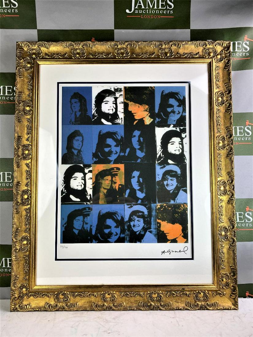 Andy Warhol " Jackie O " Ltd Edition Lithograph #26/100 (1 of 6)