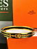 Hermes Gold Plated Grand Menege Belt Design Black/Tan