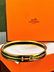 Hermes Gold Plated Grand Menege Belt Design Black/Tan - 4