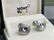 Montblanc New Pair of Contemporary Brushed Steel MB