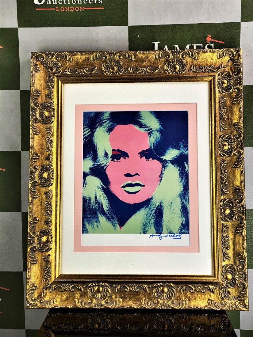 Andy Warhol 1984 "Brigitte Bardot" Lithograph Ltd (1 of 3)