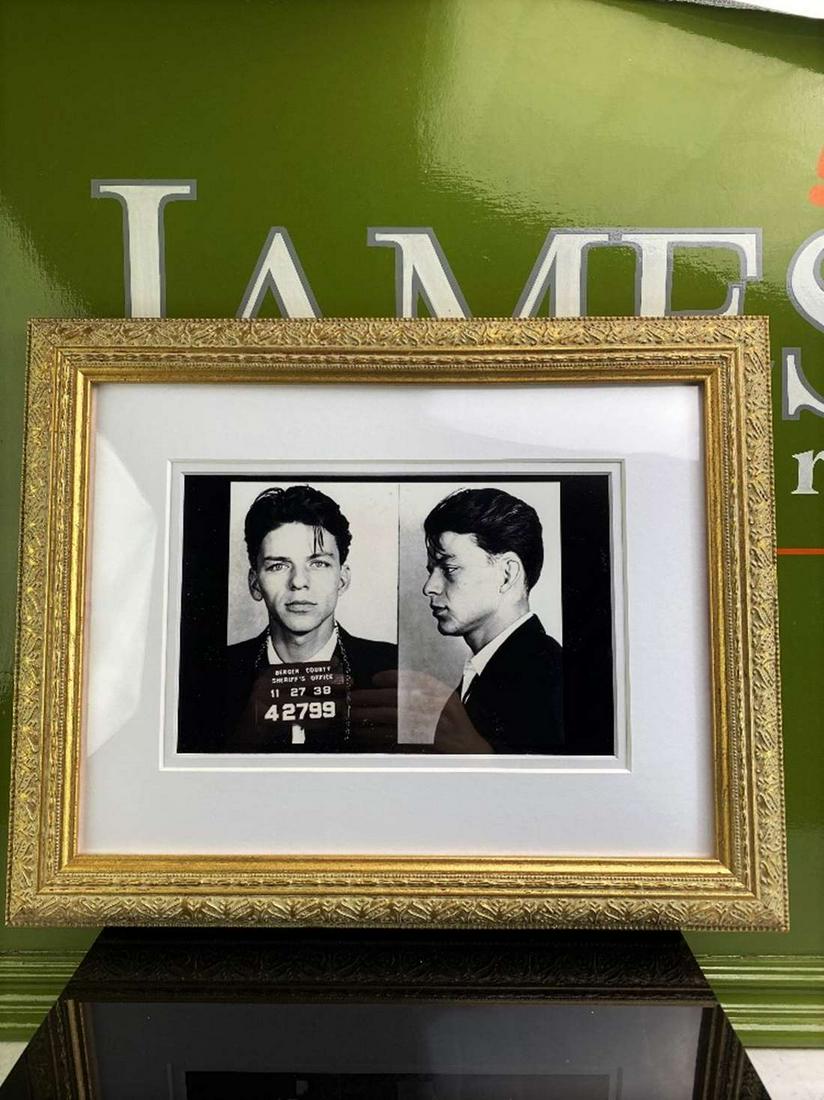 Frank Sinatra-Mugshot_Double Mount-Ornate Framed (1 of 1)