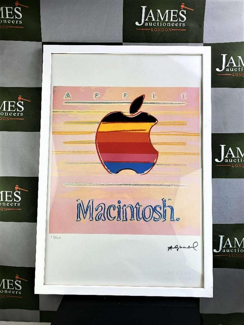 Andy Warhol  "Apple" Lithographic Ltd Edition Numbered (1 of 6)