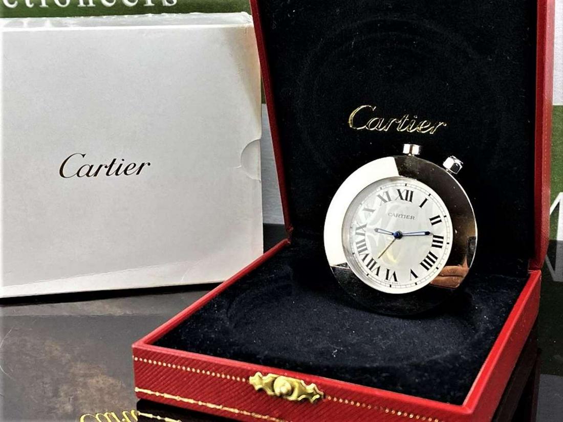 Cartier Paris Alarm Travel Desk Clock (1 of 1)