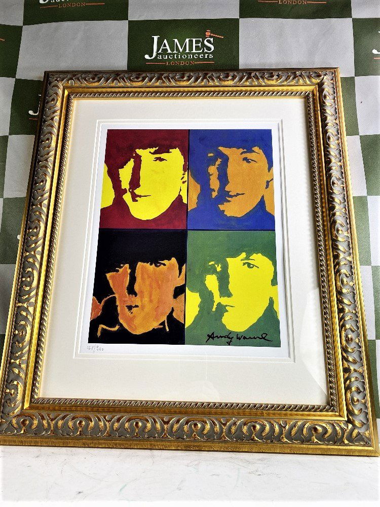 Andy Warhol "Beatles" Lithographic Ltd Edition Numbered (1 of 1)