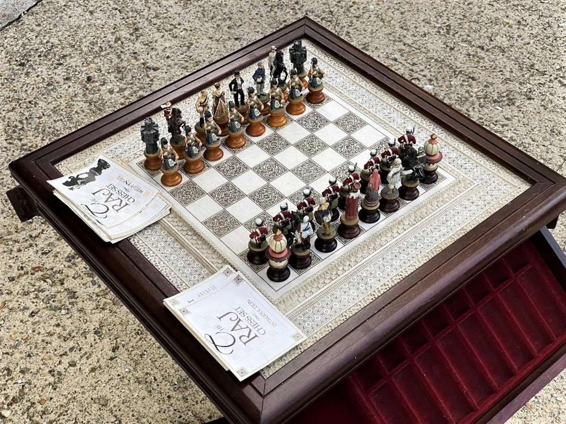 Raj Chess Set By Franklin Mint-Extremely Rare Set (1 of 11)