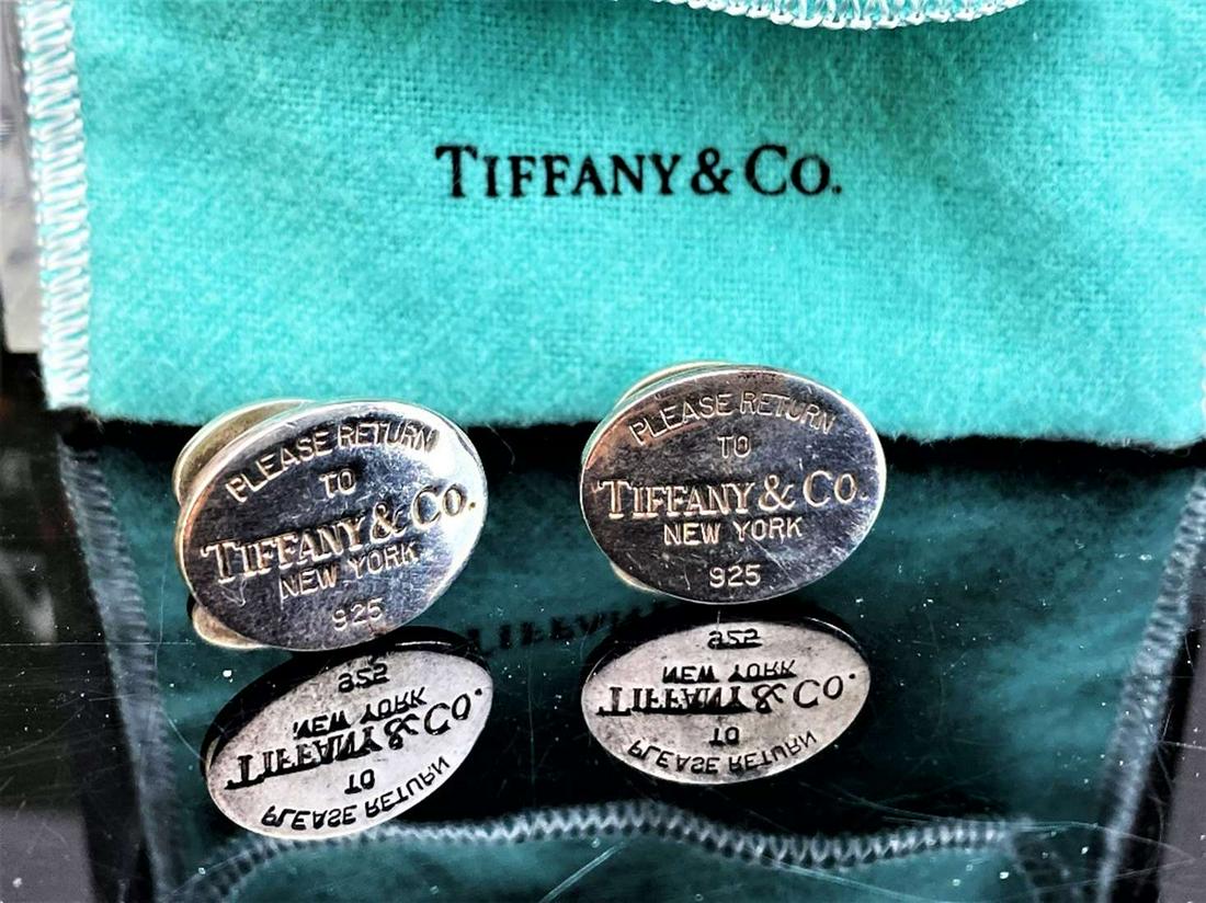 Tiffany Cufflinks Silver 925 - Please Return To Tiffany (1 of 4)