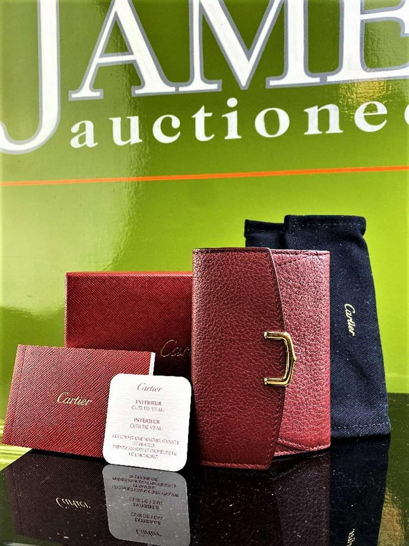 Cartier Leather Purse/Card Holder,Gold C Clasp Edition. (1 of 5)
