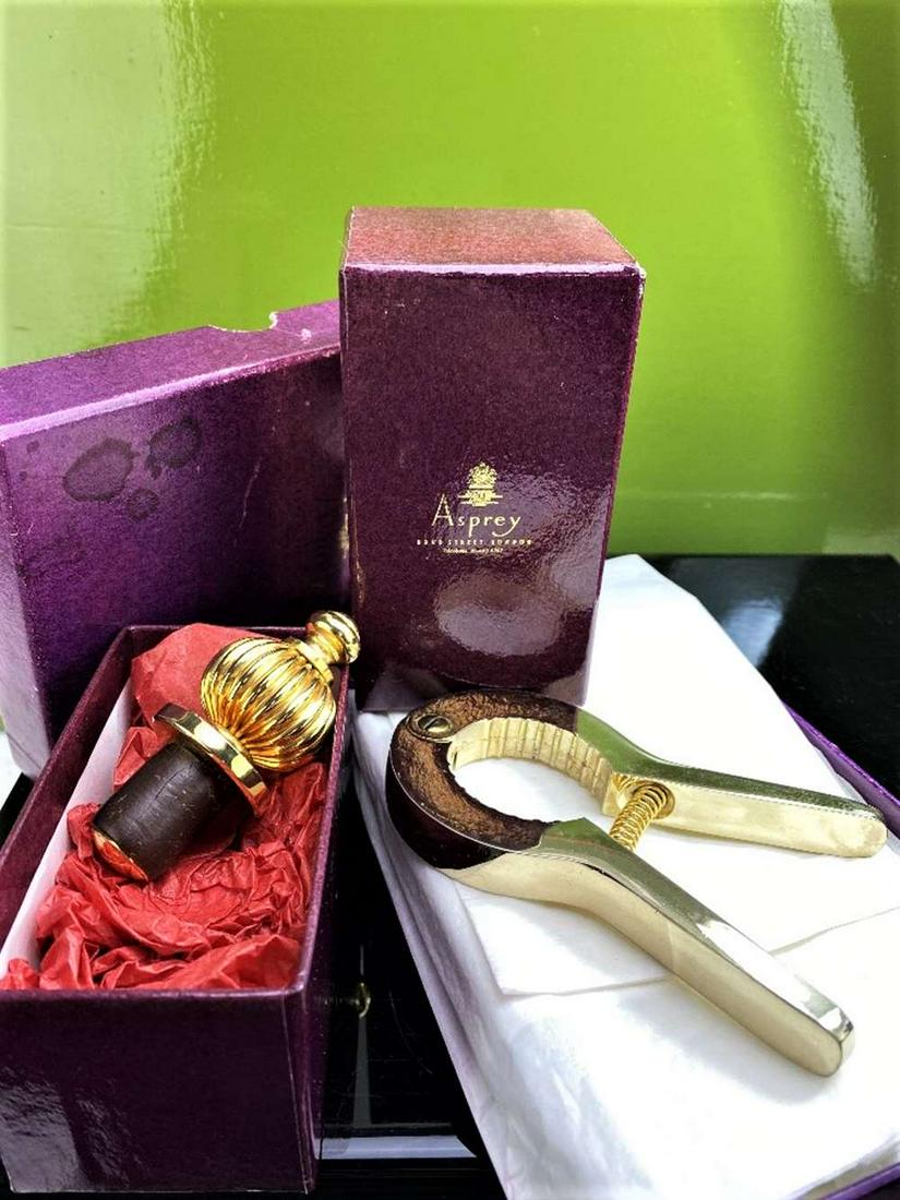Asprey-London Vintage Bottle Stopper and Bottle Opener (1 of 4)