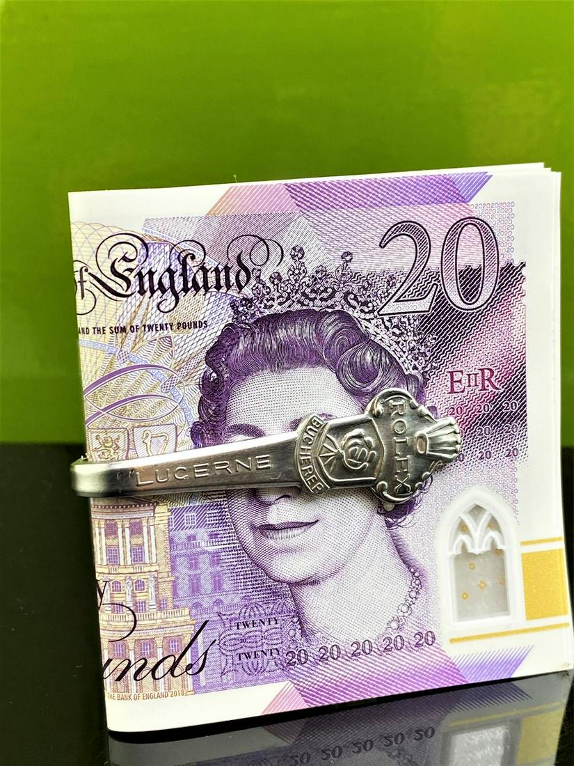 Vintage Rolex Money Clip: Vintage Rolex Money Clip/Converted Spoon