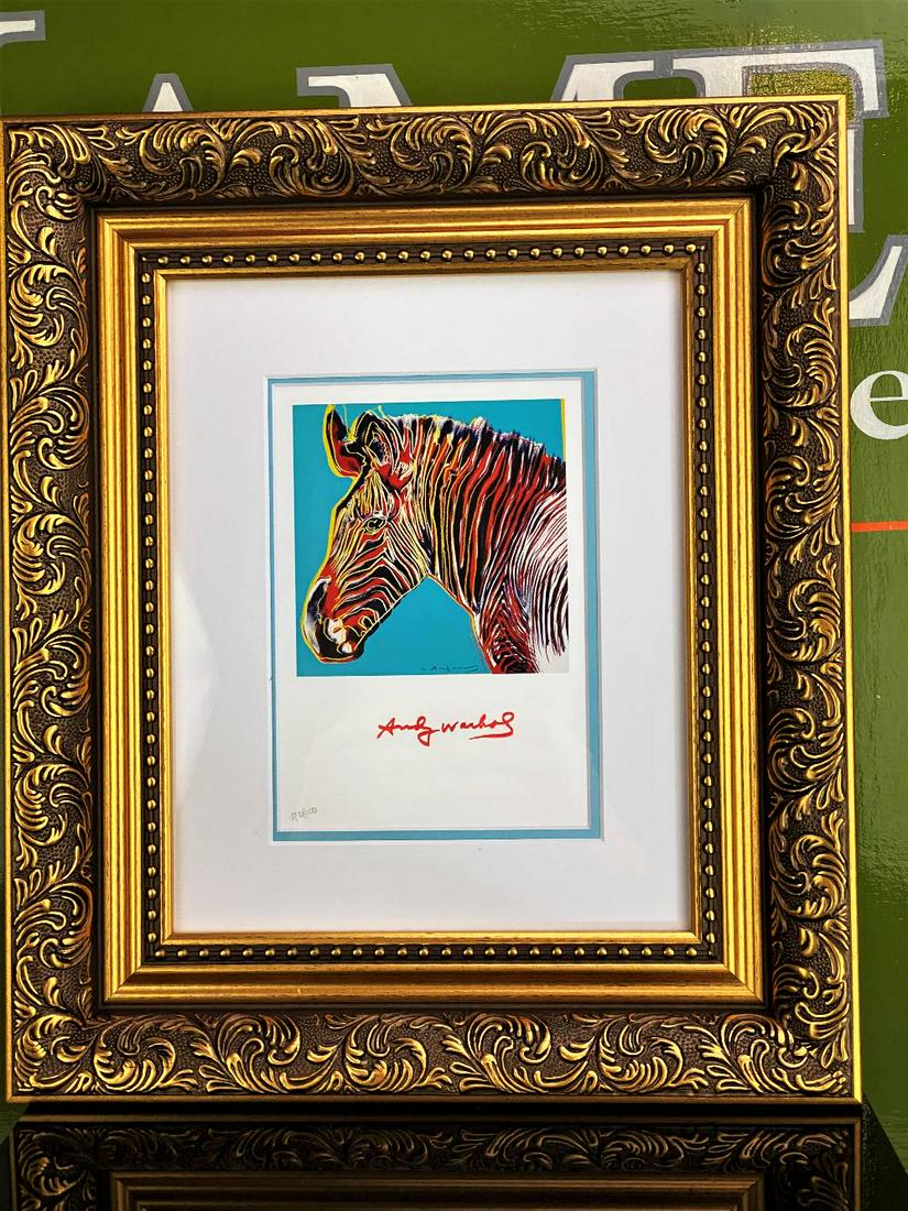 Andy Warhol 1984-"Zebra" Double Mount Numbered (1 of 1)