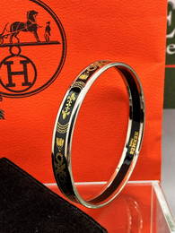 Hermes "Fluer De Lis" Classic Monogram & Silver