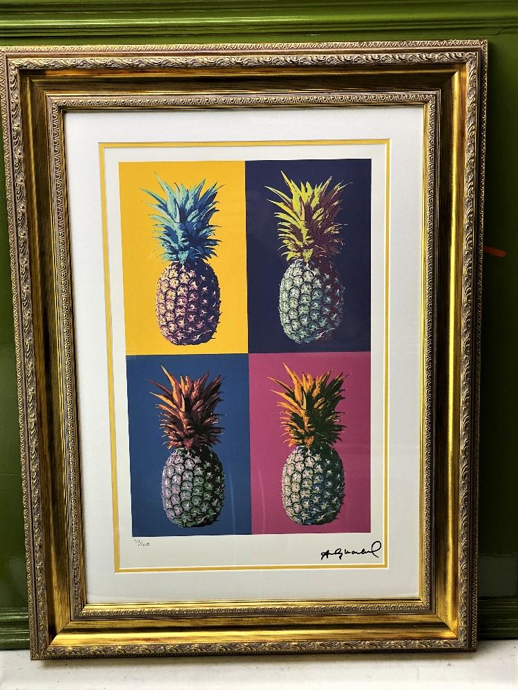 Andy Warhol-(1928-1987) "Pineapple" Castelli NY (1 of 6)
