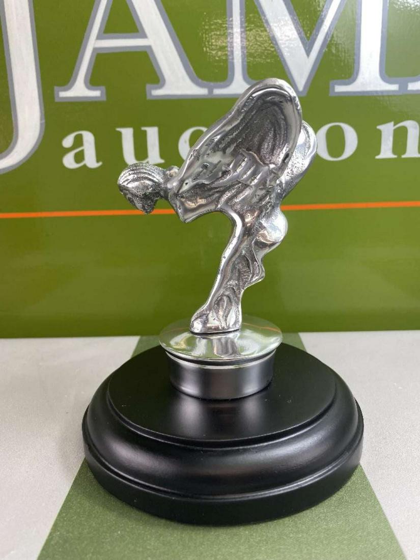 Spirit of Ecstasy Rolls Royce Mascot On Wood Base (1 of 5)