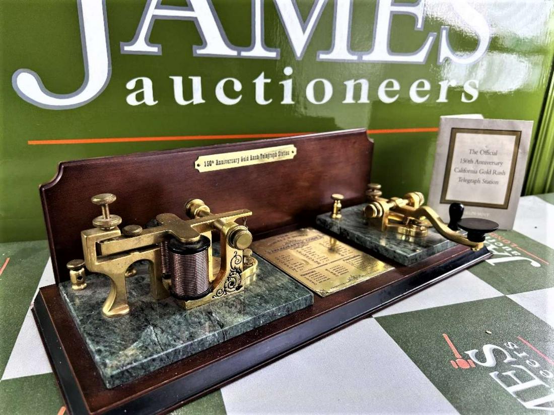 Franklin Mint 150th Anniversary Gold Rush Telegraph Station (1 of 8)