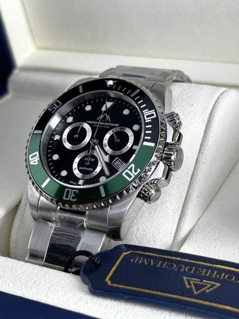 Christophe Duchamp Marine Chronograph Swiss Made Watch (1 of 9)