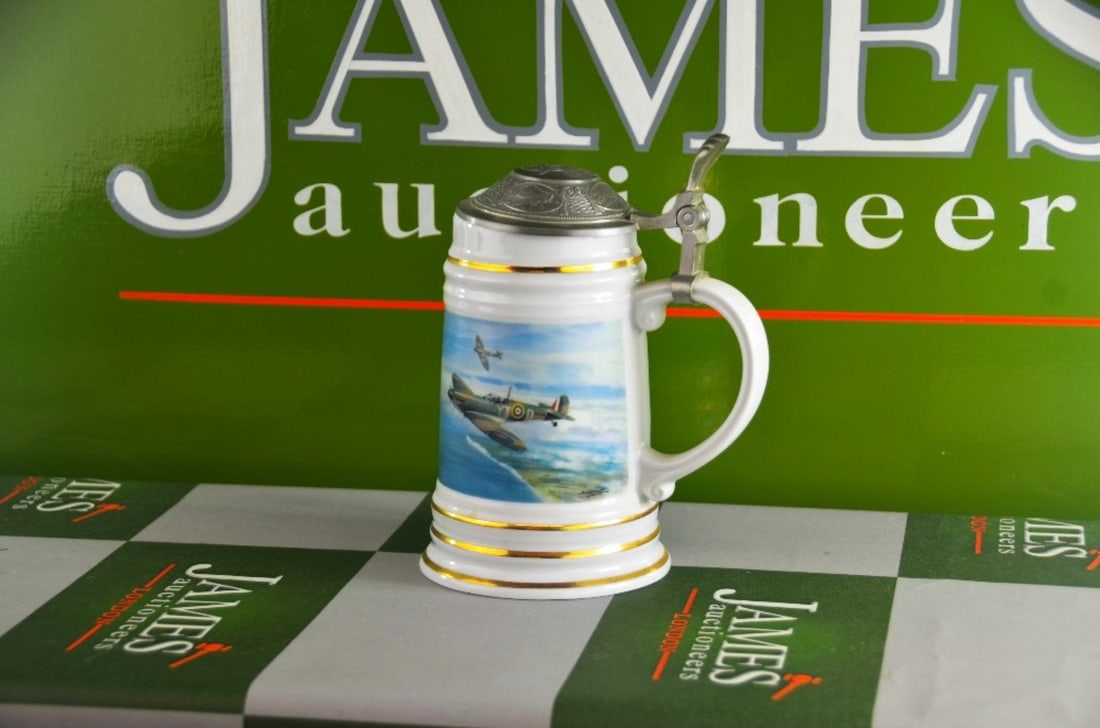 World War II Spitfire Commerative Tankyard By Micheal Turner (1 of 5)