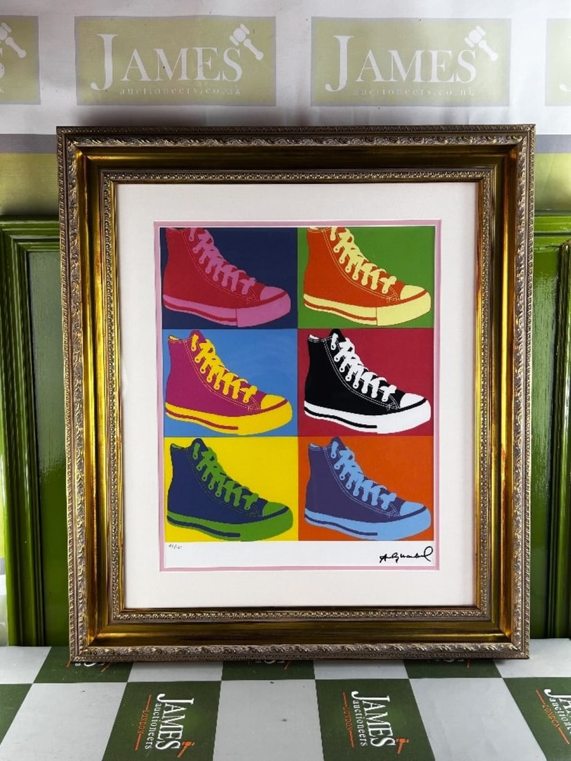 Andy Warhol-(1928-1987) Converse Numbered Lithograph #42/125 (1 of 6)