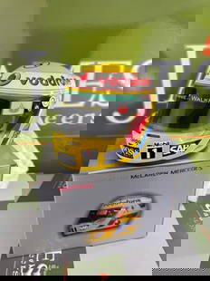 Formula 1 1:2 Vodafone McLaren Mercedes (Lewis Hamilton) Helmet 2008: Formula 1 - 1:2 Vodafone McLaren Mercedes (Lewis Hamilton) 2008- A rare undisplayed example complete as pictured with original packaging