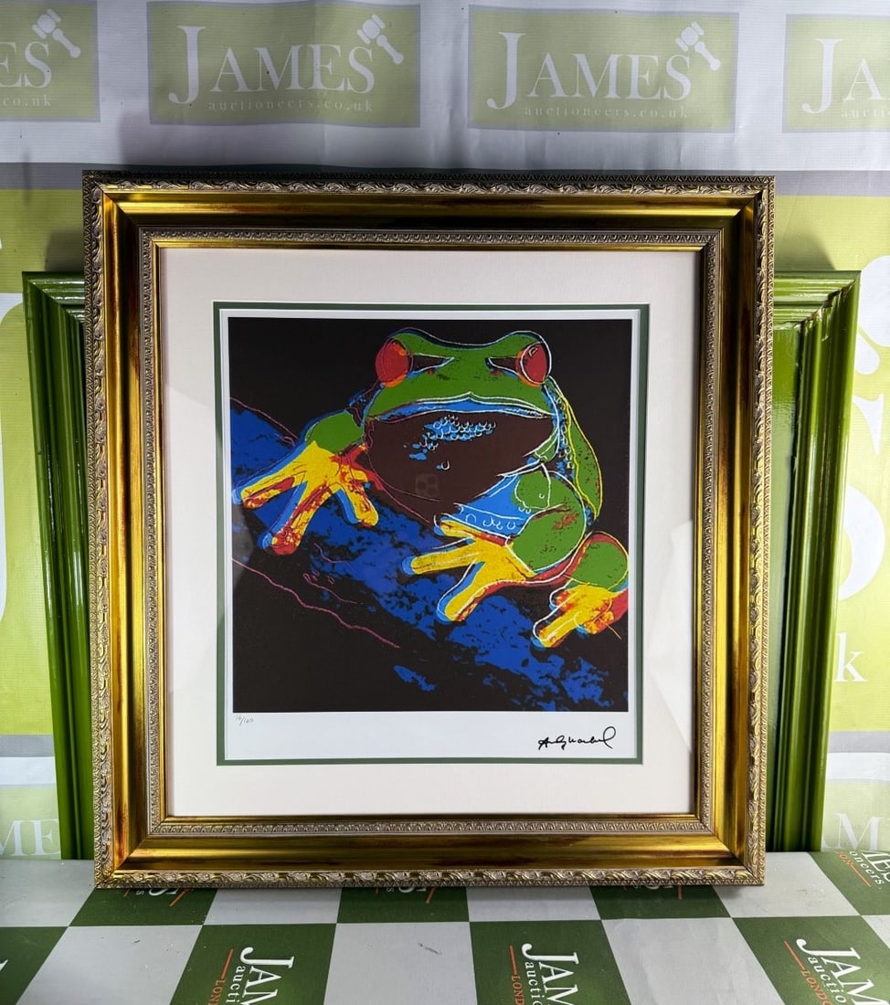 Andy Warhol-(1928-1987) `Frog` Numbered Lithograph # 16/100 (1 of 7)