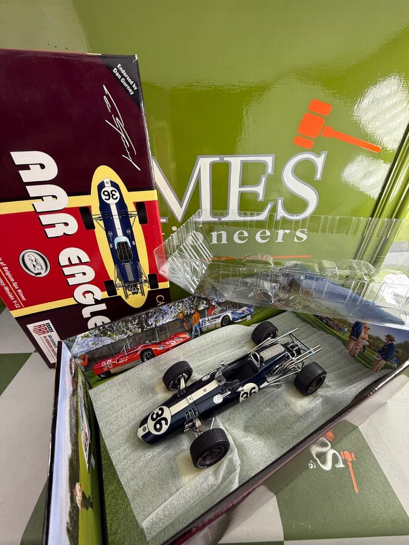 AAR Eagle 1:18 Dan Gurney Eagle/Gurney V-12 1967 Belgian GP (1 of 5)