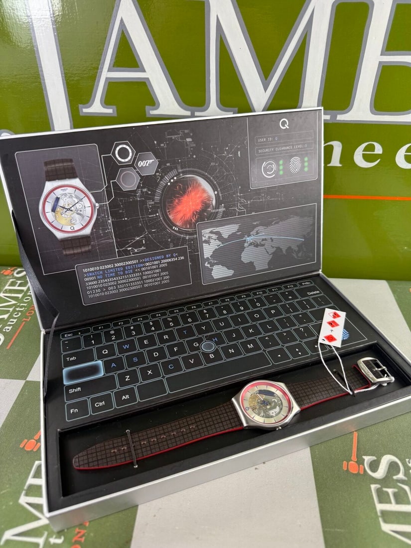 Swatch Ltd Edition James Bond 007 Q Watch-Unworn Example: Swatch Ltd Edition James Bond 007 Q Watch-Unworn Example