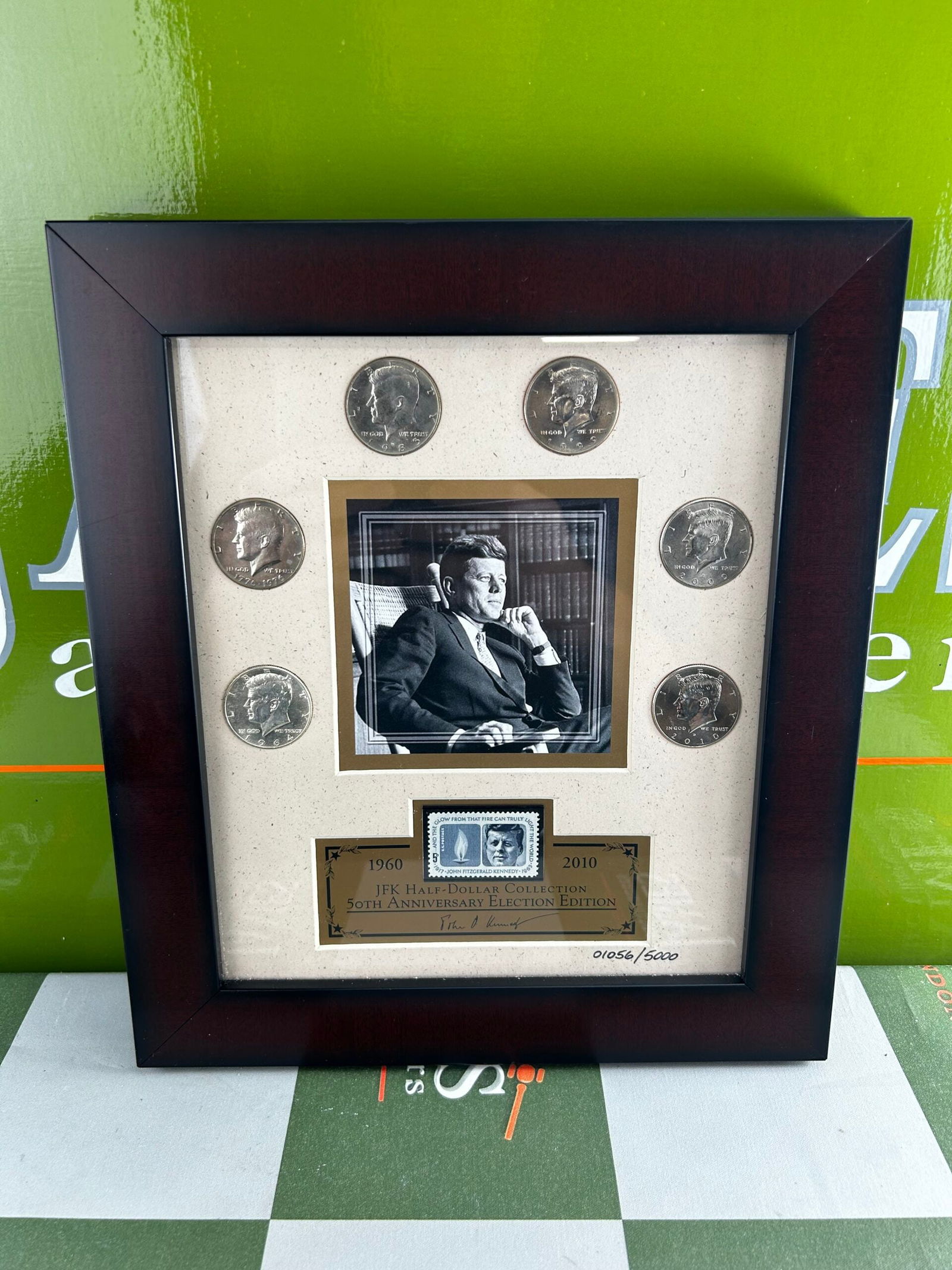Franklin Mint Framed John F Kennedy 50th Anniversary Election Edition Coin Set (1 of 7)