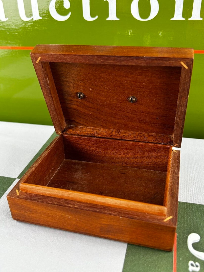 Vintage 1907 Rolls Royce Silver Ghost On A Solid Wood Teak Box. - 4