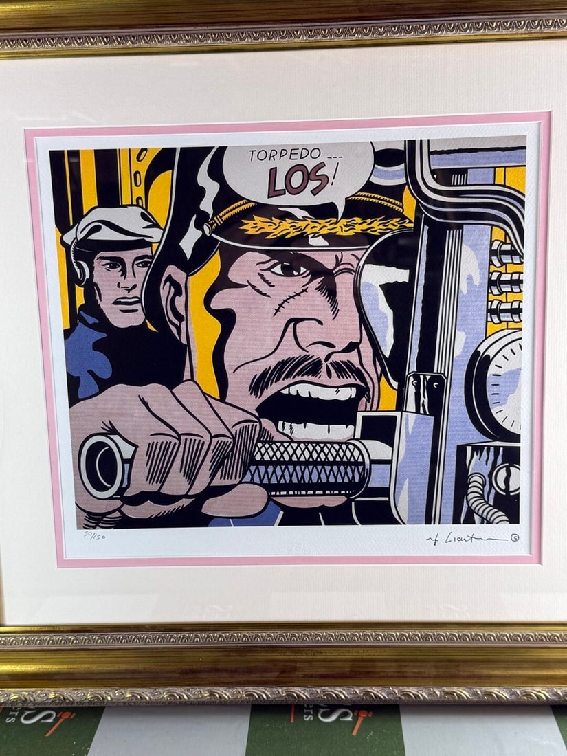 Roy Lichenstein (1923-1997)`Submarine` #50/150 Numbered Lithograph - 2