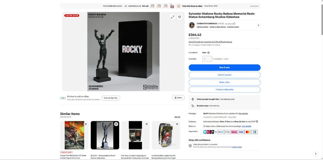 Sideshow Collectibles / Schomberg Studios Rocky Balboa 12 Statue,? - 6