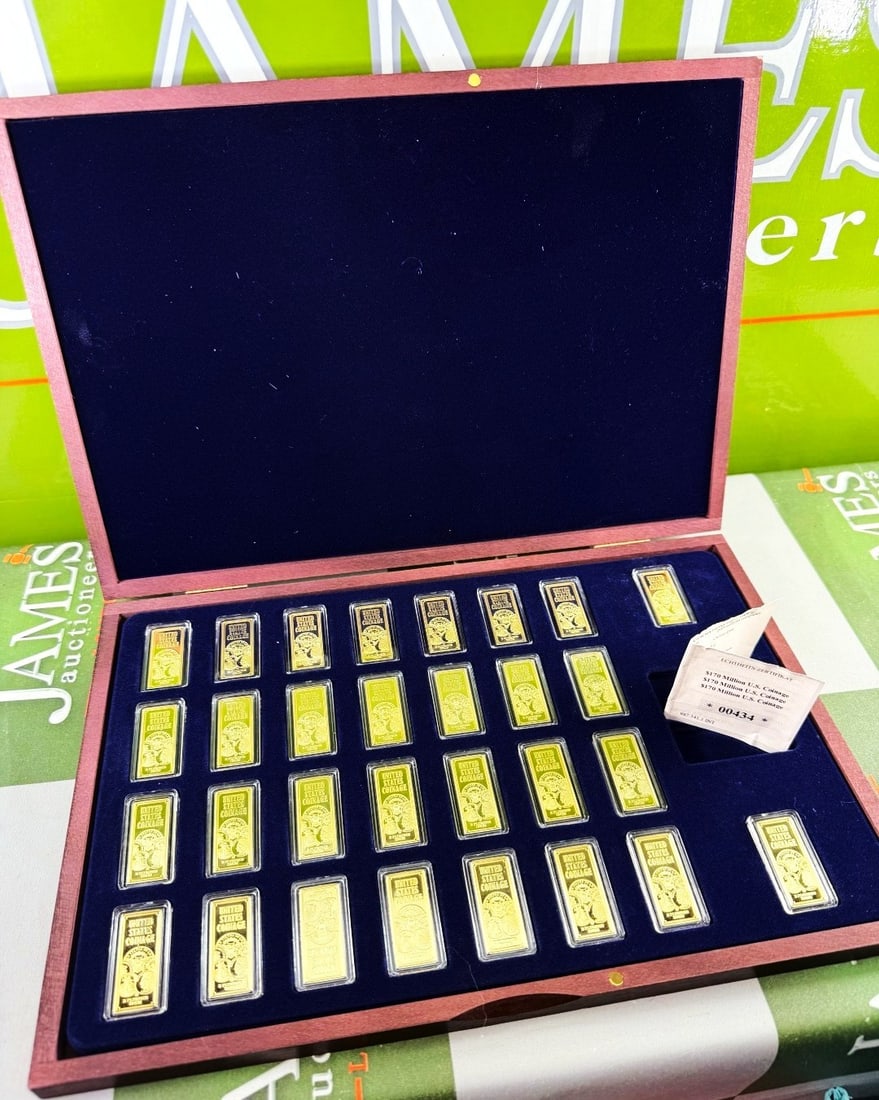 2022 Set American Mint $170 Million U.S. Coinage 29-piece Ingot Set 24k Gold (1 of 5)
