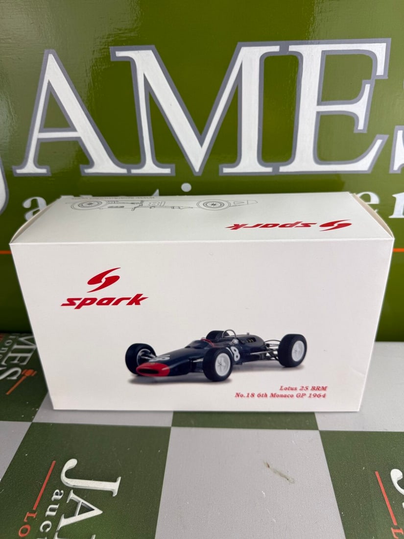 Spark J.Clark Lotus 25 BRM No.18- 6th March Monoco Gp 1964 - 3