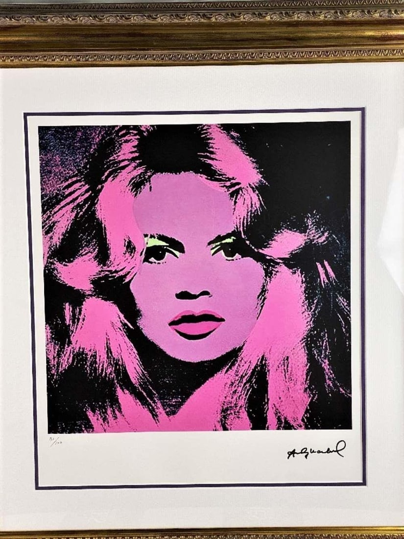 Andy Warhol-(1928-1987) Bardot Numbered Lithograph - 2