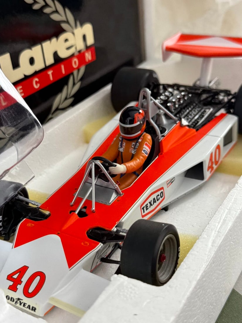 SOLD VIA BUY IT NOW-PLEASE DO NOT BID-MC 1:18 Scale McLaren Ford M23 -G. Villeneuve 1977 British GP - 3