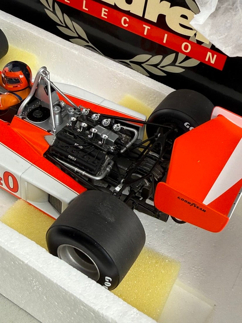 SOLD VIA BUY IT NOW-PLEASE DO NOT BID-MC 1:18 Scale McLaren Ford M23 -G. Villeneuve 1977 British GP - 6