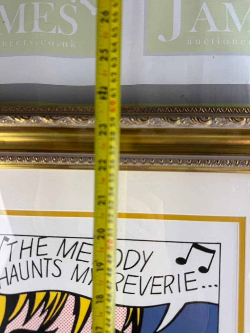 Roy Lichenstein (1923-1997) `Melody` Numbered Ltd Edition Lithograph #58/150 - 5