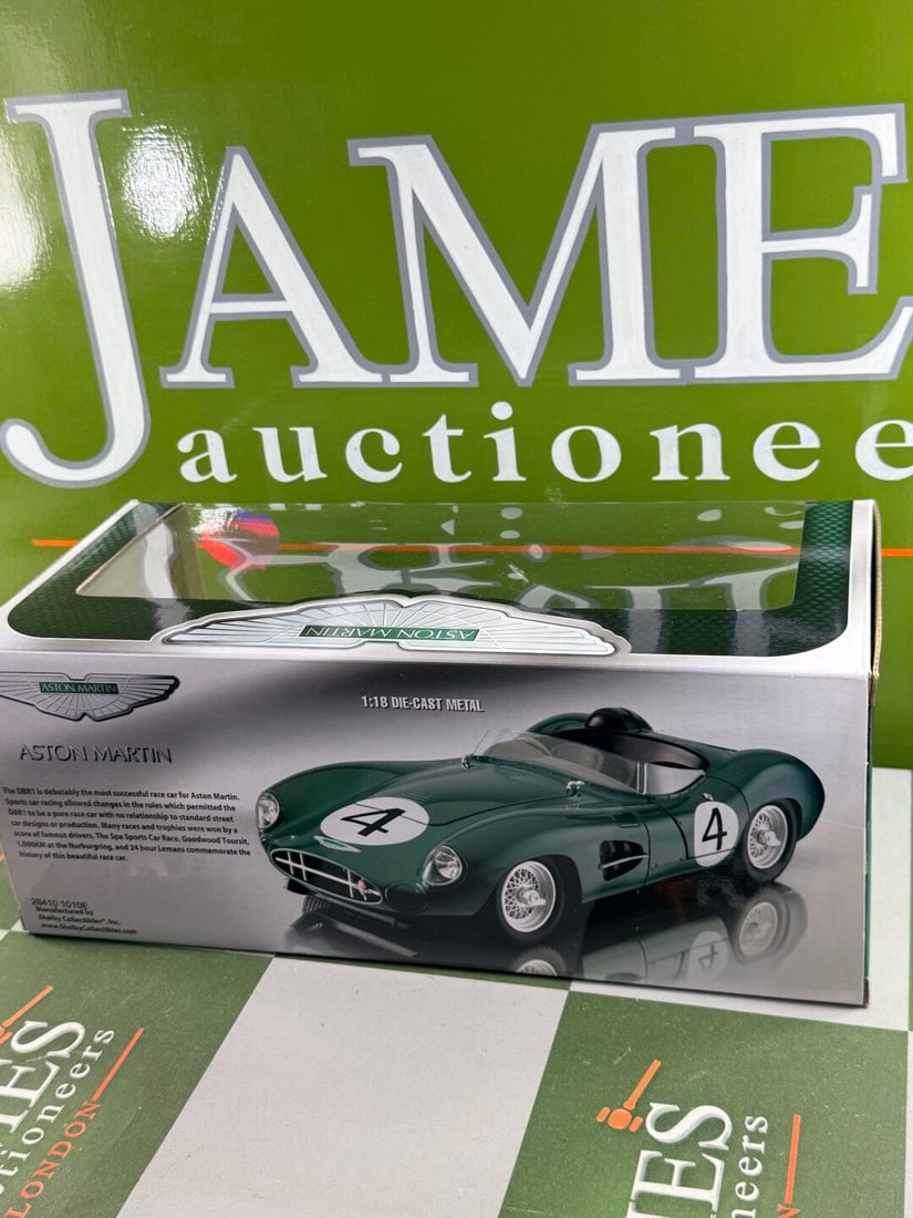 Ltd Edition 1:18 Scale Aston Martin DBR1, by Shelby Collectibles, Signed by Sir Stirling Moss - 6