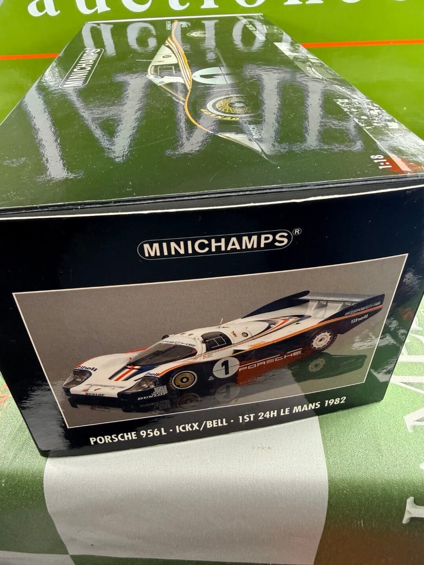 Ltd Edition 1:18 scale Porsche 956L, by Minichamps, Signed by Derek Bell and Jacky Ickx. - 11